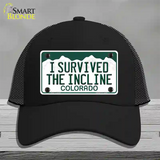 I Survived The Incline Colorado Novelty License Plate Hat Mesh / Black