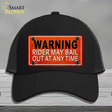 Rider May Bail Novelty License Plate Hat Mesh / Black