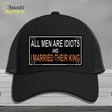 All Men Are Idiots Novelty License Plate Hat Mesh / Black