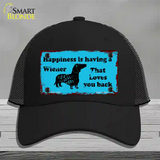 Happiness Is Having A Wiener Novelty License Plate Hat Mesh / Black