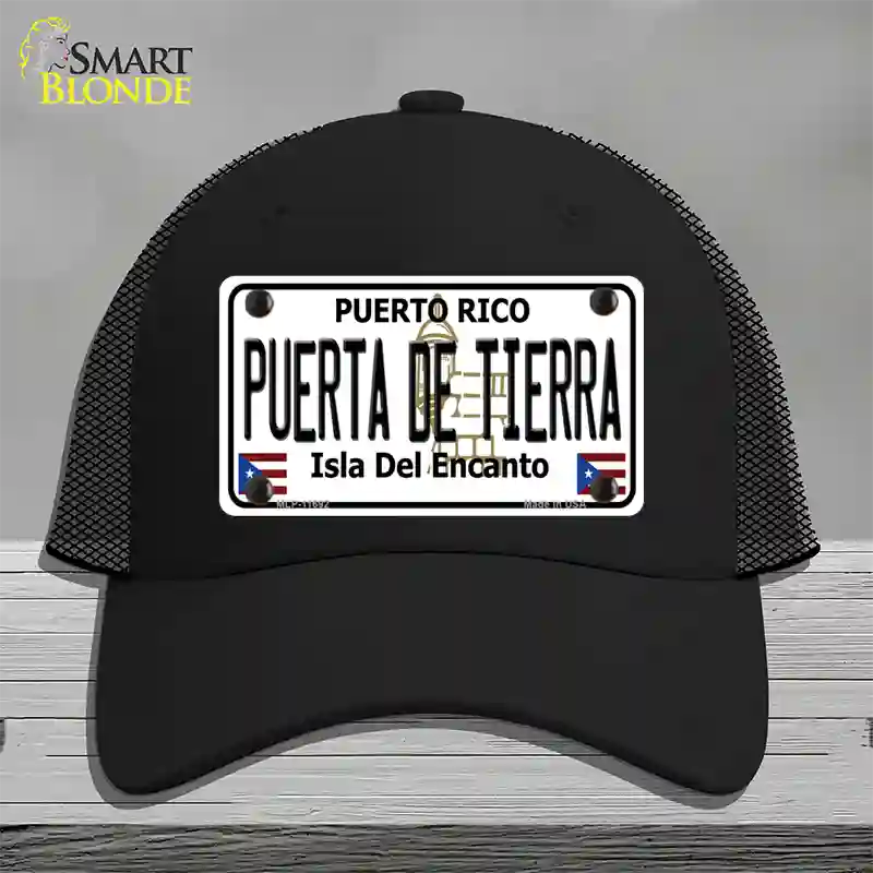 Puerta De Tierra Puerto Rico Novelty License Plate Hat Mesh / Black