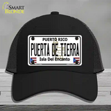 Puerta De Tierra Puerto Rico Novelty License Plate Hat Mesh / Black