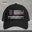 First Responder American Flag Novelty License Plate Hat Mesh / Black