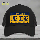 Lake George New York Novelty License Plate Hat Mesh / Black