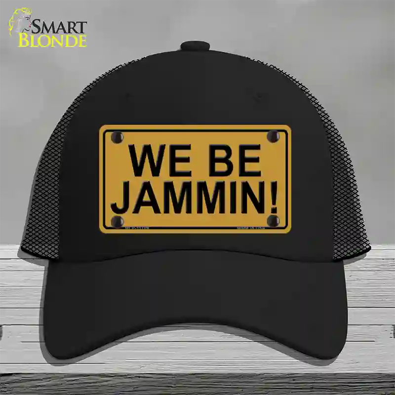 We Be Jammin Novelty License Plate Hat Mesh / Black