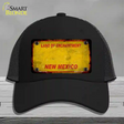 New Mexico Rusty Blank Novelty License Plate Hat Mesh / Black