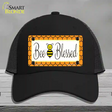 Bee Blessed Simple Novelty License Plate Hat Mesh / Black