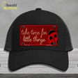 Take Time for Little Things Novelty License Plate Hat Mesh / Black