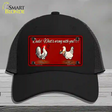 Dude Whats Wrong With You Novelty License Plate Hat Mesh / Black