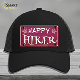 Happy Hiker Novelty License Plate Hat Mesh / Black