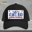 Atlantic Beach North Carolina State Novelty License Plate Hat Mesh / Black