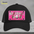 Baseball Mom Novelty License Plate Hat Mesh / Black