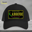 Albuquerque New Mexico Black State Novelty License Plate Hat Mesh / Black