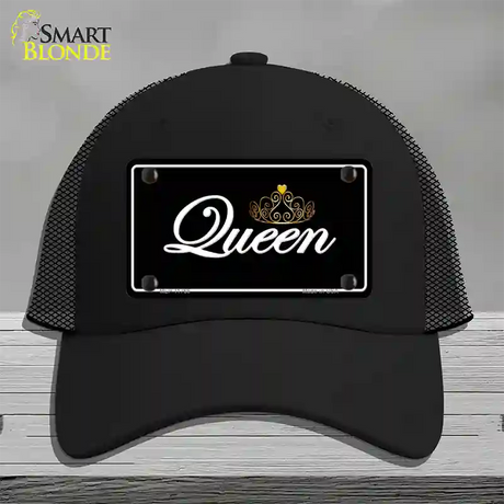 Queen Novelty License Plate Hat Mesh / Black