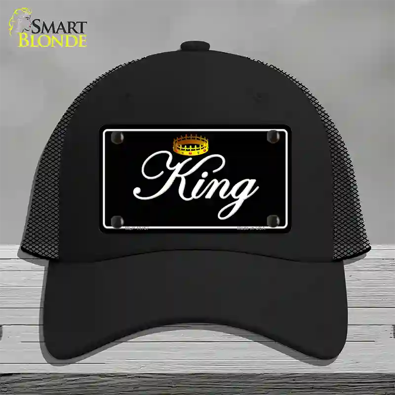 King Novelty License Plate Hat Mesh / Black