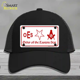 Order Of The Eastern Star Novelty License Plate Hat Mesh / Black