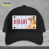 Hi Baby Vintage Pinup Novelty License Plate Hat Mesh / Black