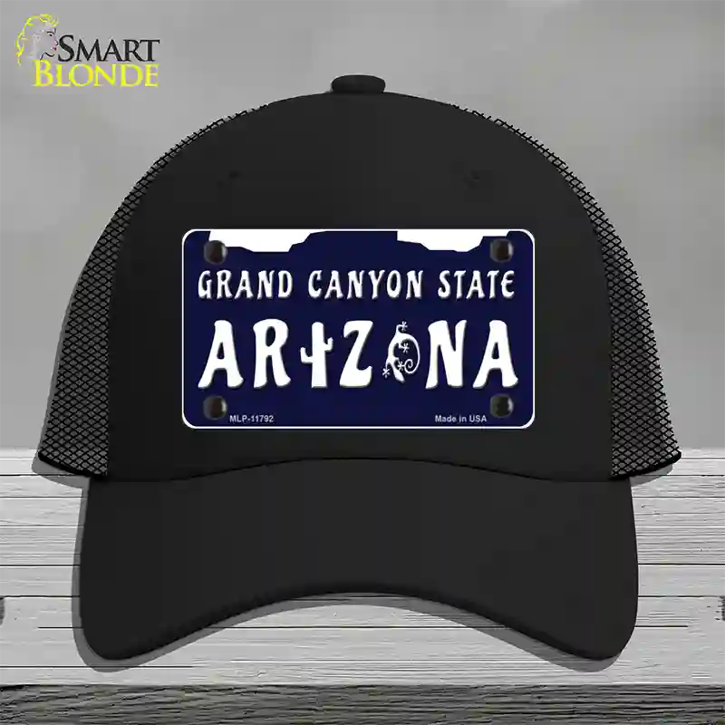 Arizona Grand Canyon State Novelty License Plate Hat Mesh / Black