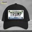 Trump 2024 Michigan Background Novelty License Plate Hat Mesh / Black