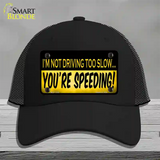 Youre Speeding Novelty License Plate Hat Mesh / Black