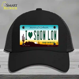 I Love Show Low Arizona Novelty License Plate Hat Mesh / Black