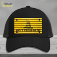 Dont Tread On Me Novelty License Plate Hat Mesh / Black