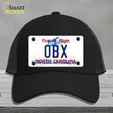 OBX North Carolina Novelty License Plate Hat Mesh / Black