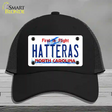 Hatteras North Carolina Novelty License Plate Hat Mesh / Black