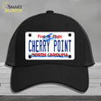 Cherry Point North Carolina Novelty License Plate Hat Mesh / Black