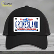 Grimesland North Carolina Novelty License Plate Hat Mesh / Black