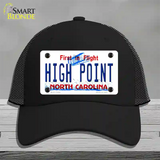 High Point North Carolina Novelty License Plate Hat Mesh / Black