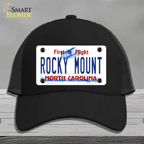 Rocky Mount North Carolina Novelty License Plate Hat Mesh / Black