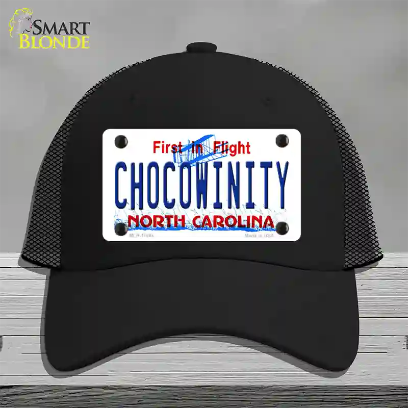 Chocowinity North Carolina Novelty License Plate Hat Mesh / Black