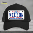 Wilson North Carolina Novelty License Plate Hat Mesh / Black