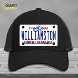 Williamston North Carolina Novelty License Plate Hat Mesh / Black