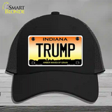 Trump Indiana Novelty License Plate Hat Mesh / Black