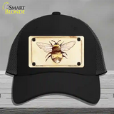 Bumble Bee Watercolor Novelty License Plate Hat Mesh / Black