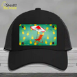 Chair and Umbrella Novelty License Plate Hat Mesh / Black