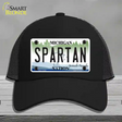 Michigan Spartan Novelty License Plate Hat Mesh / Black