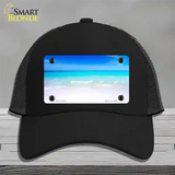 Beach Scene Novelty License Plate Hat Mesh / Black