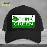 Think Green Novelty License Plate Hat Mesh / Black