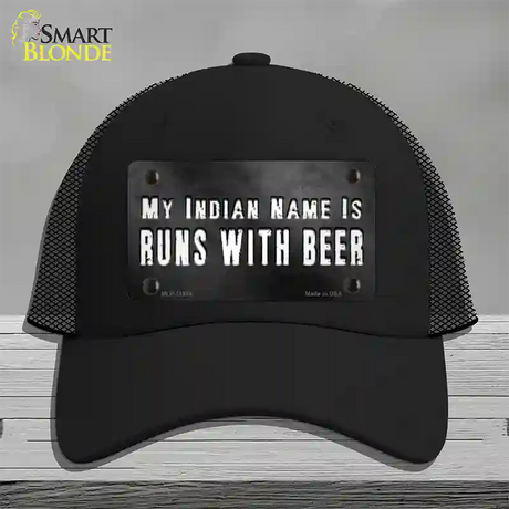 My Indian Name Novelty License Plate Hat Mesh / Black