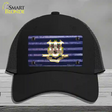 Connecticut Corrugated Flag Novelty License Plate Hat Mesh / Black