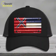 Mississippi Corrugated Flag Novelty License Plate Hat Mesh / Black