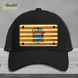 New Jersey Corrugated Flag Novelty License Plate Hat Mesh / Black