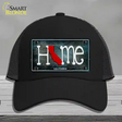 California Home State Outline Novelty License Plate Hat Mesh / Black