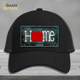 Colorado Home State Outline Novelty License Plate Hat Mesh / Black