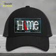 Delaware Home State Outline Novelty License Plate Hat Mesh / Black