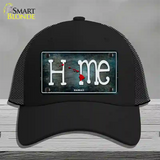 Hawaii Home State Outline Novelty License Plate Hat Mesh / Black