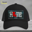 Louisiana Home State Outline Novelty License Plate Hat Mesh / Black